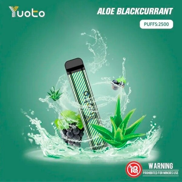 Yuoto XXL Aloe Blackkurrant Disposable Vape (2500 Puffs)