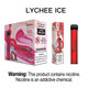 Yuoto XXL Lychee Ice Disposable Vape (2500 Puffs) 3